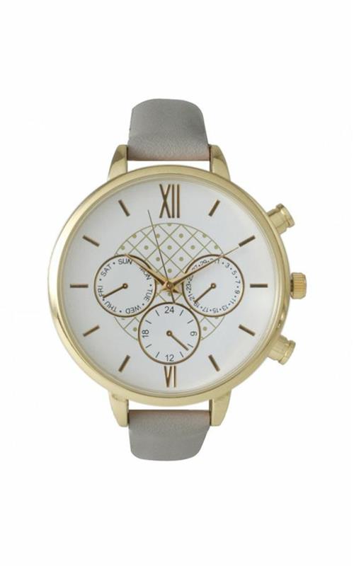 Montre femme design cuir montre femme gris