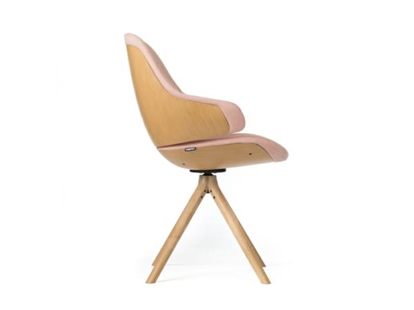 Designerski fotel ergonomicznie piękny nowoczesny dąb