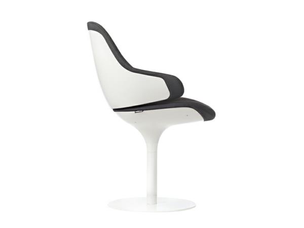 Fotel ergonomiczny piękny nowoczesny czarno-biały projektant