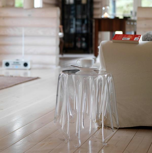 Designerskie przezroczyste stoły stoliki kawowe stoły do ​​jadalni stolik