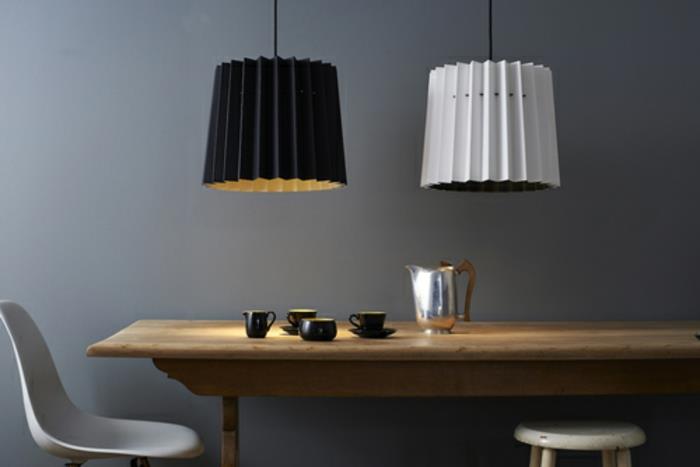 luminaires design noir suspendu duo