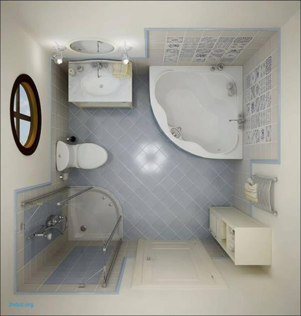 Baignoire d'angle - la solution astucieuse pour la petite salle de bain Aménager une petite salle de bain