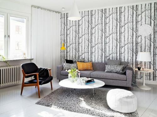Idées d'ameublement pour le canapé de table basse de décoration suédoise