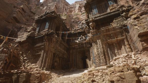 Epic Games annonce Unreal Engine 5 avec une démo PS5 époustouflante lors de la présentation à l'entrée du temple