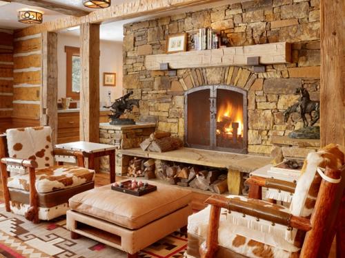 Maison de vacances à acheter cheminée en pierre naturelle
