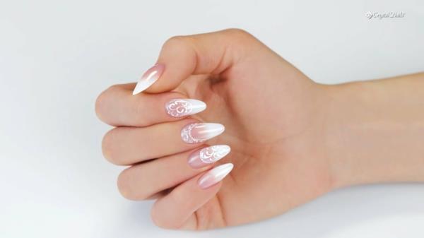 paznokcie baby boomer paznokcie biały różowy nowy trend w projektowaniu paznokci
