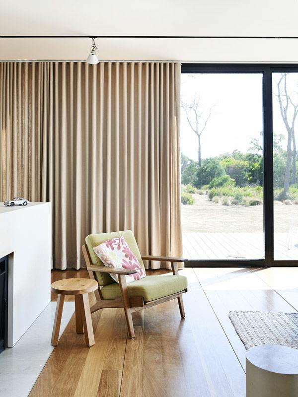 Idées de rideaux rideaux fenêtres design moderne bois
