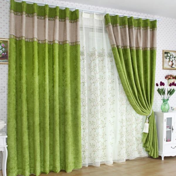 Suggestions de rideaux idées de rideaux rideaux vert blanc