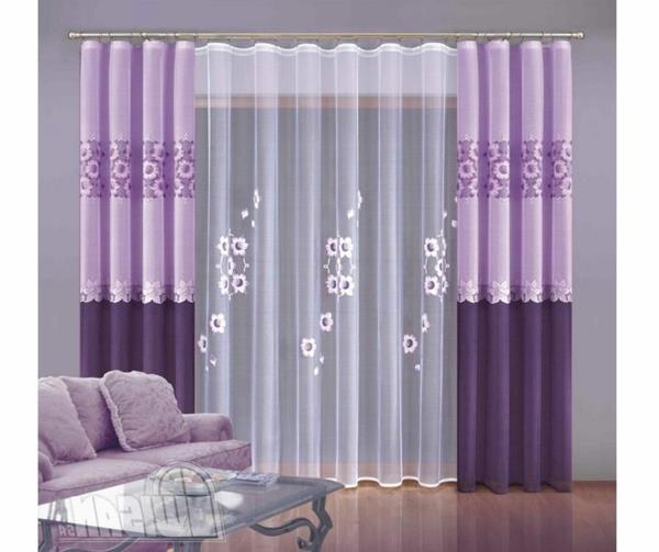 Suggestions de rideaux idées rideaux printemps violet