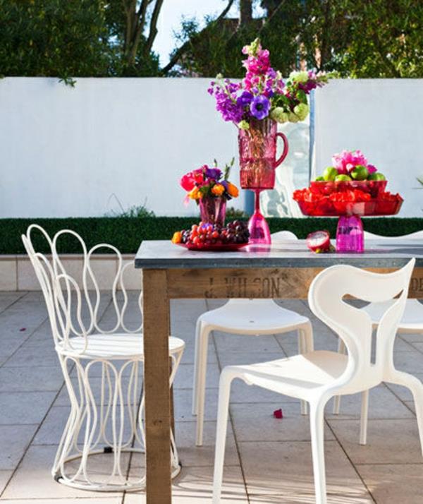 Zrób ozdoby ogrodowe samemu stół do jadalni krzesła