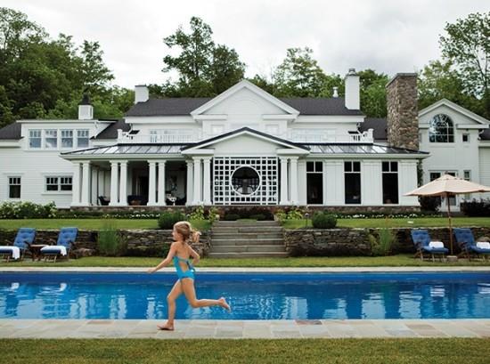 Jardin piscines immobilier de luxe activité sportive pour enfants