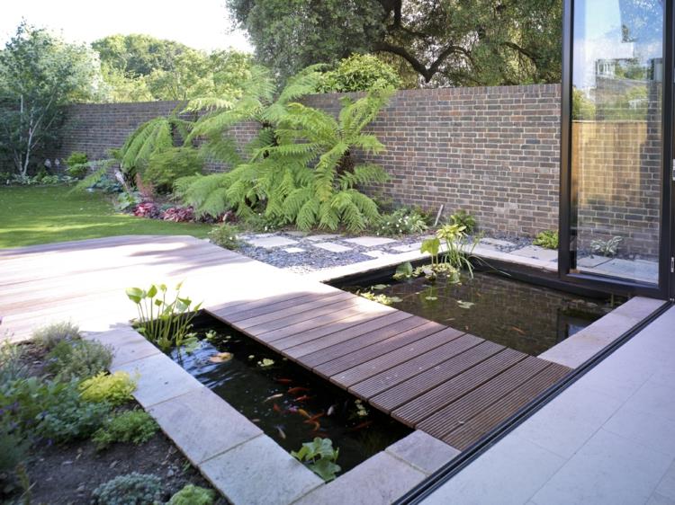 Photos de bassin de jardin design bassin bois et pierre design