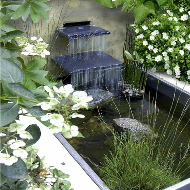 Bassin de jardin photos idées de jardin japonais source d'eau jardin