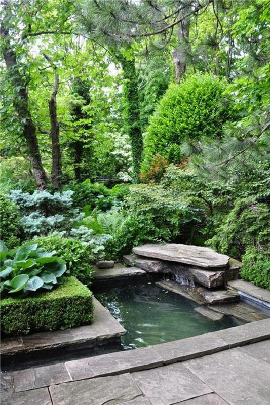Photos de bassin de jardin idées de jardin créatives bassins de jardin en pierre