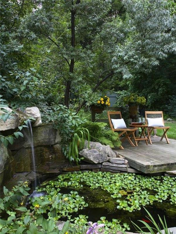 Étangs de jardin photos d'idées de jardin japonais étang de carpes koï