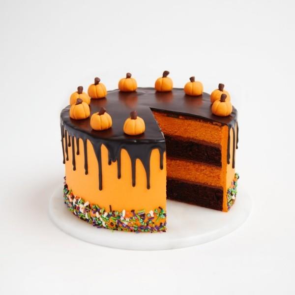 Ciasto na Halloween - lukier pomarańczowo-czekoladowy
