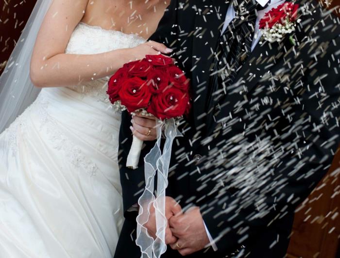 Confettis de riz de planification de mariage