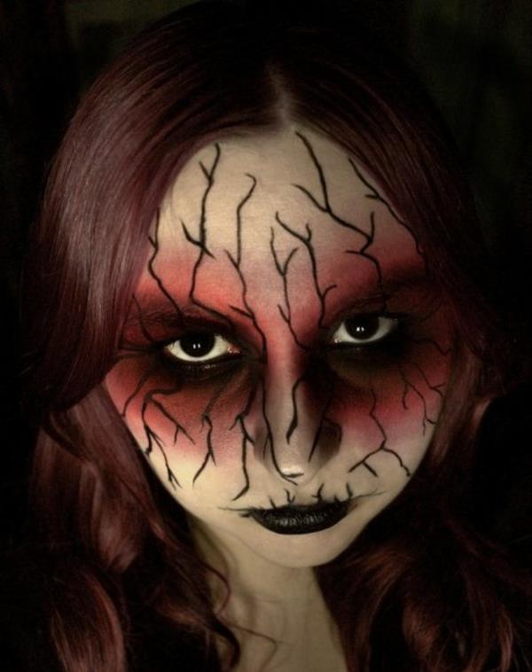 Malowanie twarzy na pomysły na Halloween