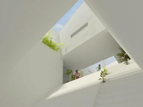 Domy z niesamowitymi projektami sufitów minimalistyczne świetliki