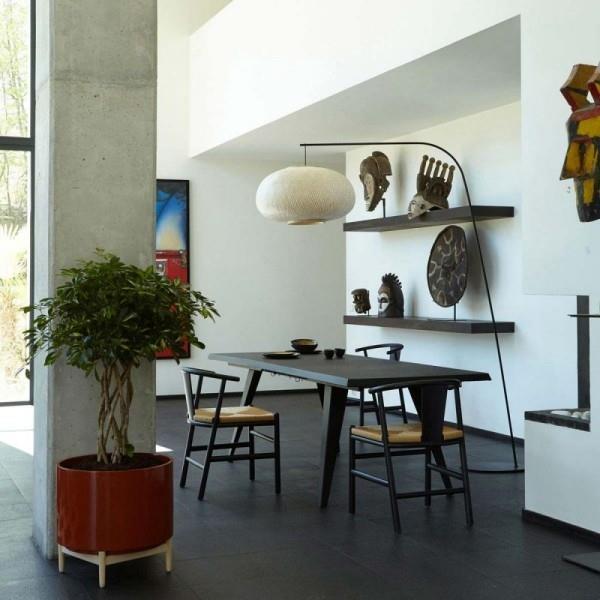 Pomysły na dekoracje roślin w pomieszczeniach minimalistyczny pokój z elementami etnicznymi