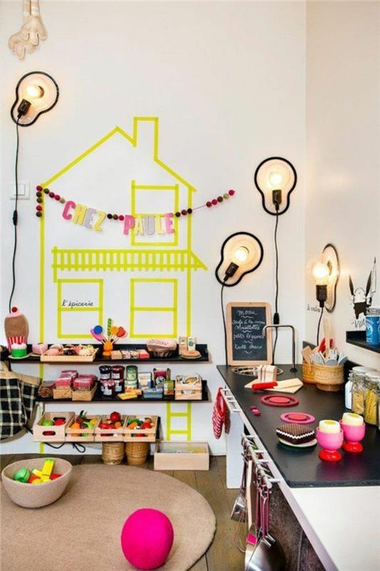 Idées pour la conception de mur créatif, cuisine, décoration de chambre d'enfant