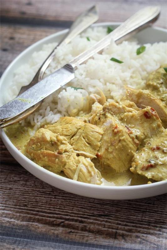 Cuisine indienne Cuisine indienne riz poulet curry
