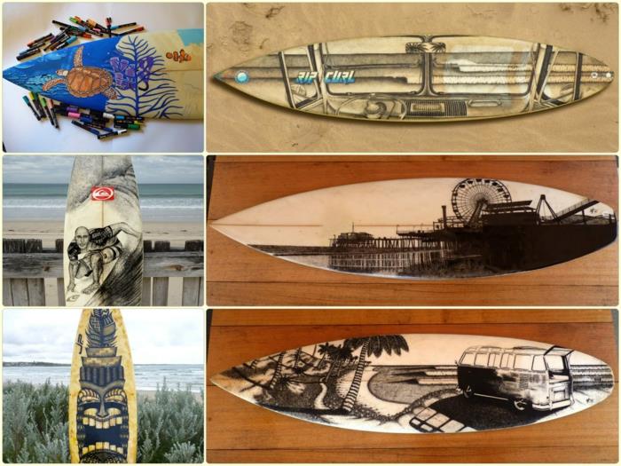 Jarryn Dower Art & Design na desce surfingowej