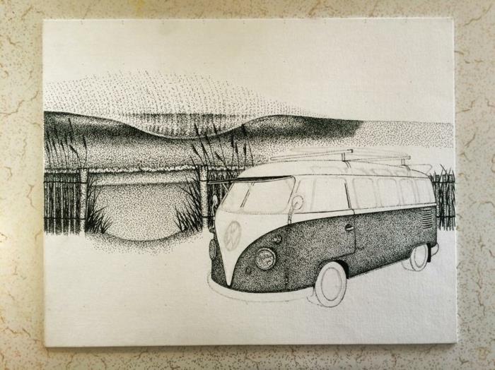 Jarryn Dower Art & Design Grafika wykonana z przedmiotów codziennego użytku