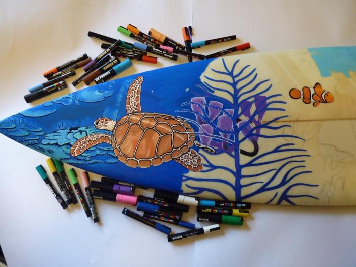 Jarryn Dower Art & Design rysunki desek surfingowych