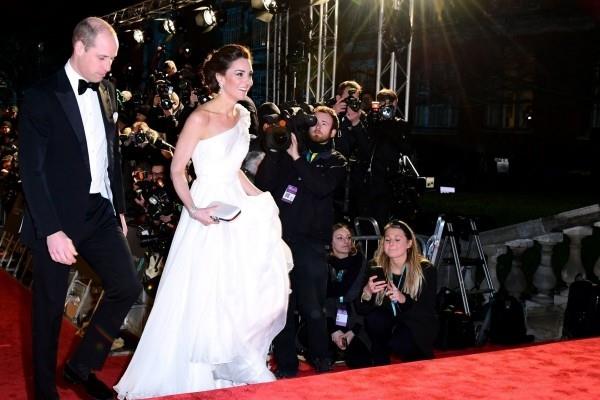 Kate Middleton Le prince William sur le tapis rouge des Baftas 2019