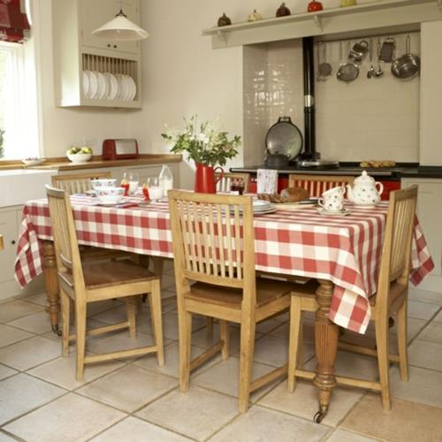 Nappe en bois authentique de conception de style campagnard de cuisine