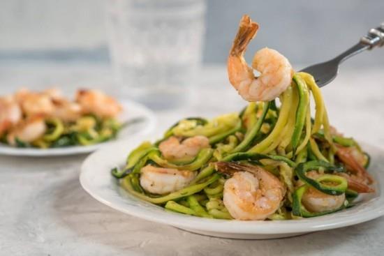 Dieta Ketogeniczna Krewetki Makaron Zucchini
