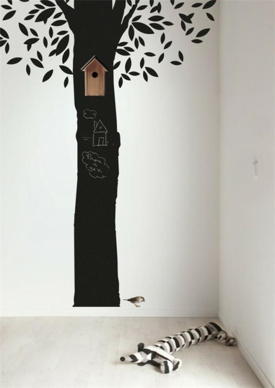 Arbre de conception de mur créatif de peinture de tableau noir pour chambre d'enfant