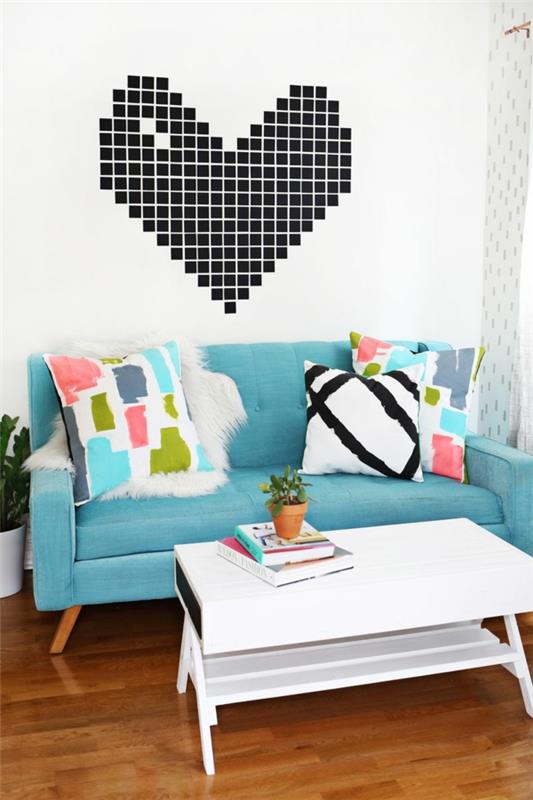 Zaprojektuj własną poszewkę na poduszkę na poduszkę w kształcie serca!