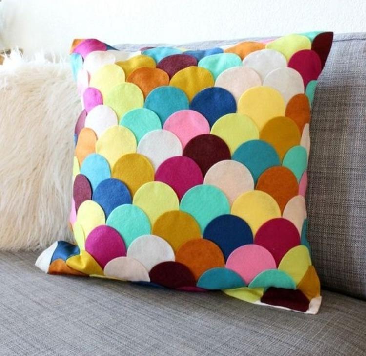 Cousez des taies d'oreillers coussins de canapé à motifs colorés cousez des oreillers