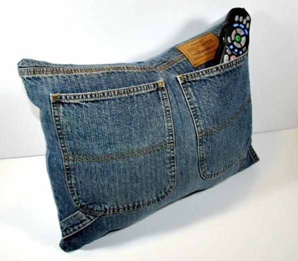 Housses de coussin en jeans taies d'oreiller vêtements coussins