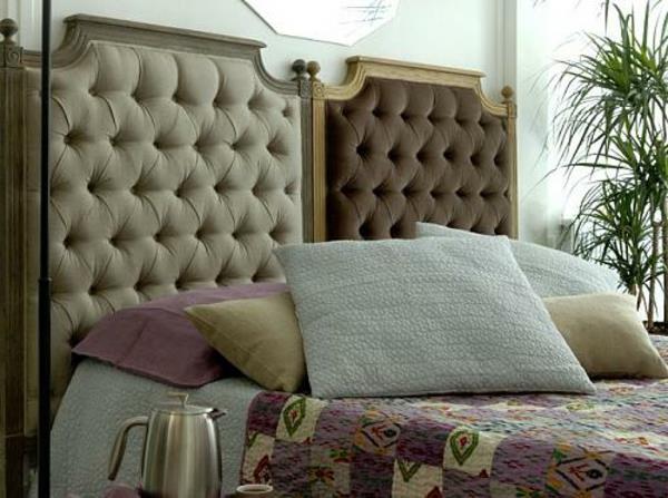 Têtes de lit oreillers lits chambres linge de lit