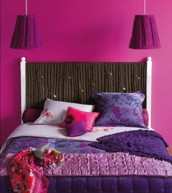 Têtes de lit couleurs murales chambre fille