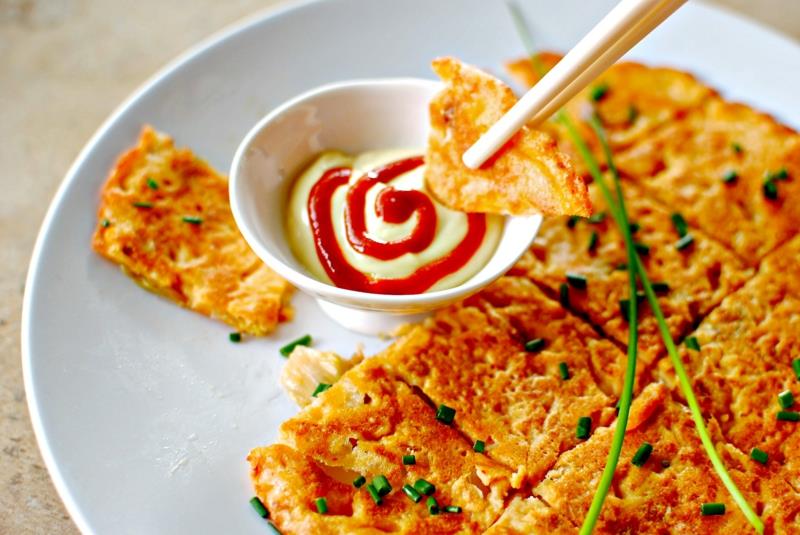 Korea Kimchijeon Kimchi Pancakes Przepisy Naleśniki Na całym świecie