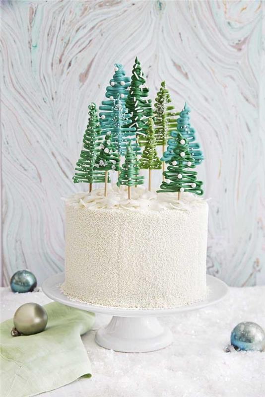 Dekoracja ciasta dekoracja ciasta w kolorze zielonym!