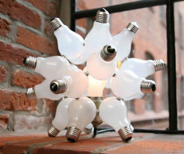 Lampe design ampoule lampe de table installation