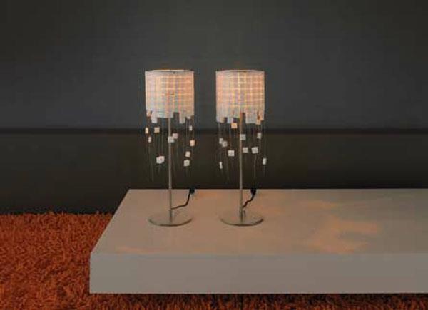 Lampes composants géométriques design bois minimaliste