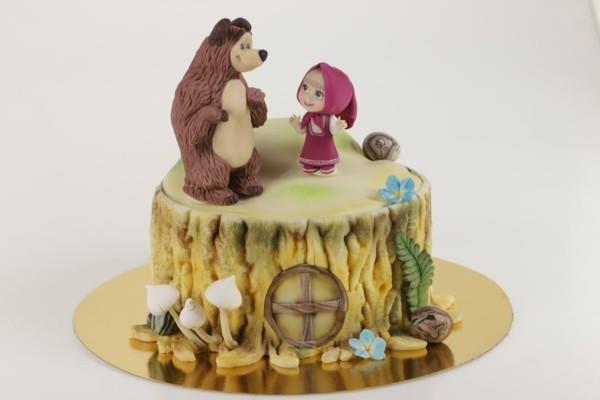 Ciasto Masza i Niedźwiedź Przyjęcie dla dzieci Masza i Medved