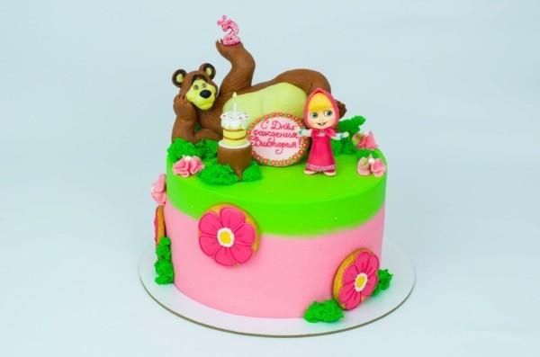 Ciasto Masza i Niedźwiedź Zamów tort dla dzieci Ciasto z motywem Masza i Medved