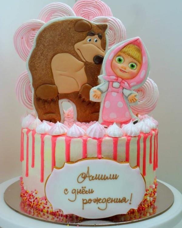 Ciasto Masza i Niedźwiedź Ciasto z Motywem Urodziny Dziecka