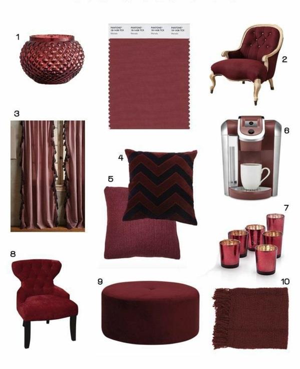 farba Marsala trend kolor 2015 modne meble