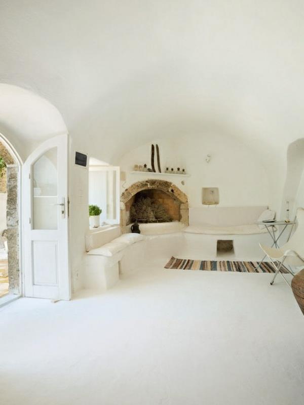 Idées d'ameublement méditerranéen meubles de style campagnard blanc