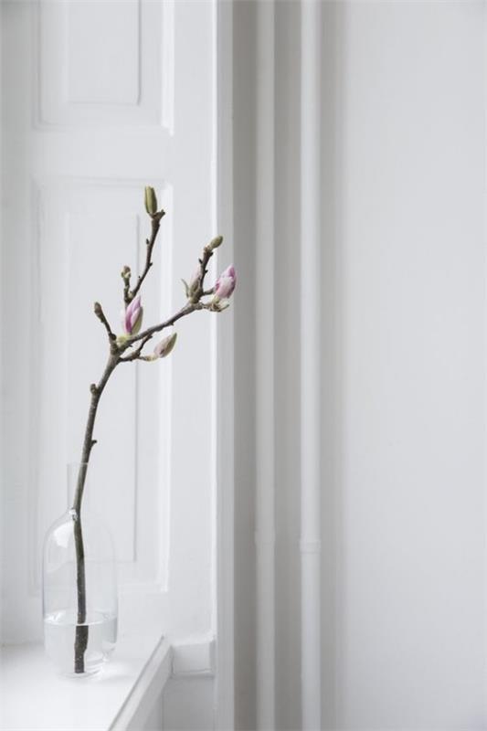 Minimalistyczna dekoracyjna gałąź magnolii naturalne piękno