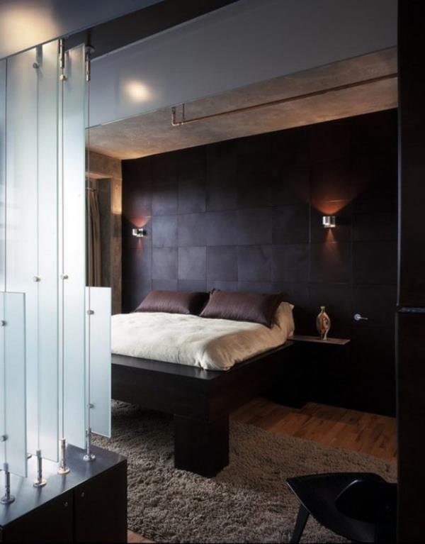 Idées de chambre à coucher moderne pour hommes