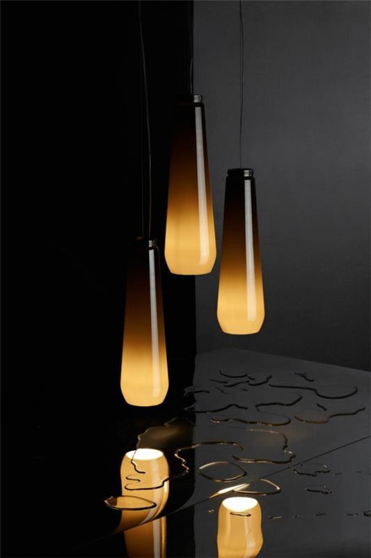 Nowoczesne projekty lamp dmuchanego glassdrop foscarini